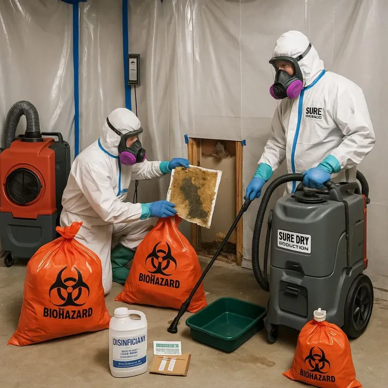 Contaminated Water Handling Protocols process in Blacklick Estates, OH